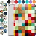 thumbnail image 1 of iPad Air 3 2019 PRO 10.5 Inch [ Air 3rd Gen 2017 ] A1701 A2152 A2123 MQF12LL/A MQEY2LL/A MQF22LL/A MQF02LL/A TriFold Printed Adjustable Stand Feature Case with TPU Heat Dissipation Back - Color Grid, 1 of 6
