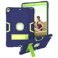 thumbnail image 1 of iPad Air 3 Case 10.5" (2019), iPad Pro 10.5" Case, Allytech Three Layers Shockproof Kickstand Heavy Protection Bumper Defender Anti-Scratch Back Cover for Apple iPad Air 3/ Pro 10.5", Darkblue/Green, 1 of 8