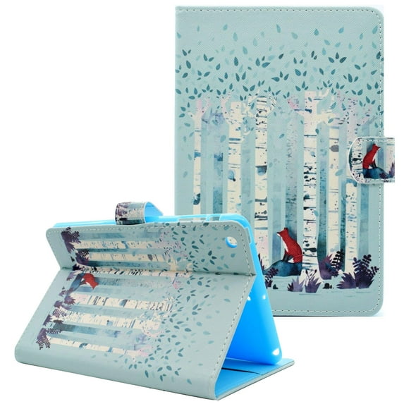 iPad Air 3 Case, iPad Pro 10.5 Inch Case, Allytech PU Leather Slim Fit Folding Stand Smart Cover Auto Sleep Wake Full Protective Shockproof Cards Pocket Wallet Case for Apple iPad Pro 10.5,Forest Fox