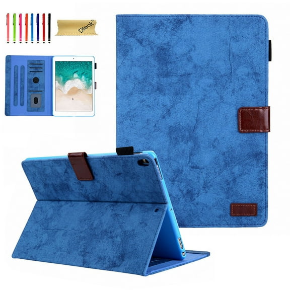 iPad Air 3rd Gen Case 2019, iPad Pro 10.5 Business Case, Dteck Magnetic Flip PU Leather Wallet Case, Multi-angle viewing Stand Cover Auto Wake Sleep For iPad Air 3/ Pro 10.5 inch Tablet, Blue