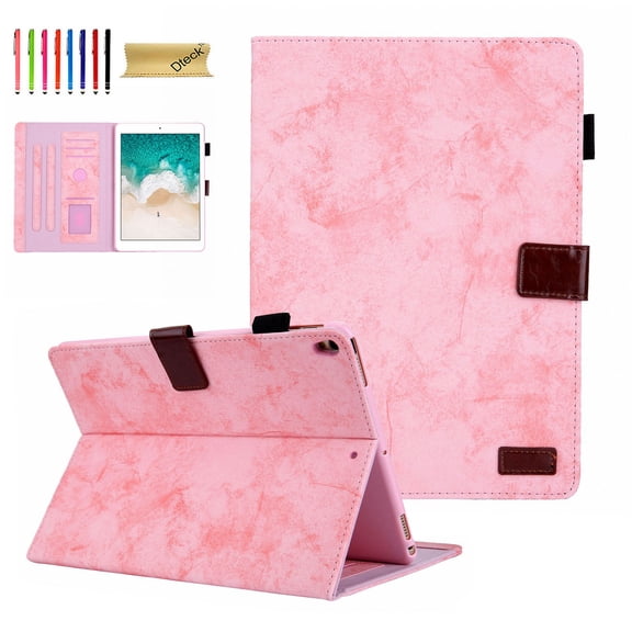 iPad Air 3rd Gen Case 2019, iPad Pro 10.5 Business Case, Dteck Magnetic Flip PU Leather Wallet Case, Multi-angle viewing Stand Cover Auto Wake Sleep For iPad Air 3/ Pro 10.5 inch Tablet, Pink