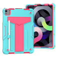 thumbnail image 1 of iPad Air 4 10.9 inch 2020 Case,iPad Pro 11 inch 2020 2018 Cover,Shockproof EVA Kids-Friendly Case Convertible Stand Full Body Rugged Protective Cover for iPad Air 4th Gen,iPad Pro 11 inch,Aqua + Rose, 1 of 5