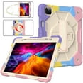 thumbnail image 1 of iPad Air 4th Generation Case for Kids,iPad Pro 11 Inch Case,Colorful Cute Heavy Duty Shockproof Kids Case Rugged Silicone Cover with Pencil Holder Hand Strap Stand Shoulder Strap,Color Pink, 1 of 6