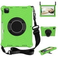 thumbnail image 1 of iPad Air 5 4 Case 10.9", iPad Pro 11 Case 2020/2018, Allytech EVA Rubber Silicone Kids Friendly Protection Shockproof Lightweight Kickstand Hand Strap Case Cover for Apple iPad Air 5th 4th Gen -Green, 1 of 6