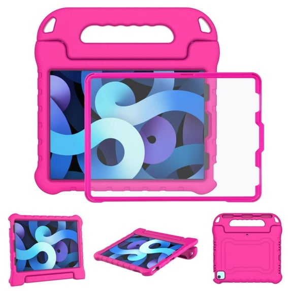 iPad Air 5th/4th Generation Case for Kids (10.9", 2022/2020), iPad Pro 11 Inch Case 2021/2020/2018 w/Screen Protector & Pencil Holder, Shockproof Handle Stand Cover