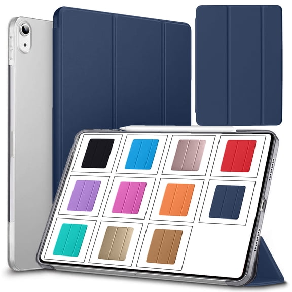 iPad Air 5th Gen 10.9" 2022 Case A2588 A2589 A2591 MM9E3LL/A MM9D3LL/A MME23LL/A MM9C3LL/A MM9F3LL/A MM9N3LL/A MM9M3LL/A MME63LL/A MM9L3LL/A MM6U3LL/A MM6R3LL/A MM6T3LL/A MME93LL/A MM6V3LL/A Navy Blue
