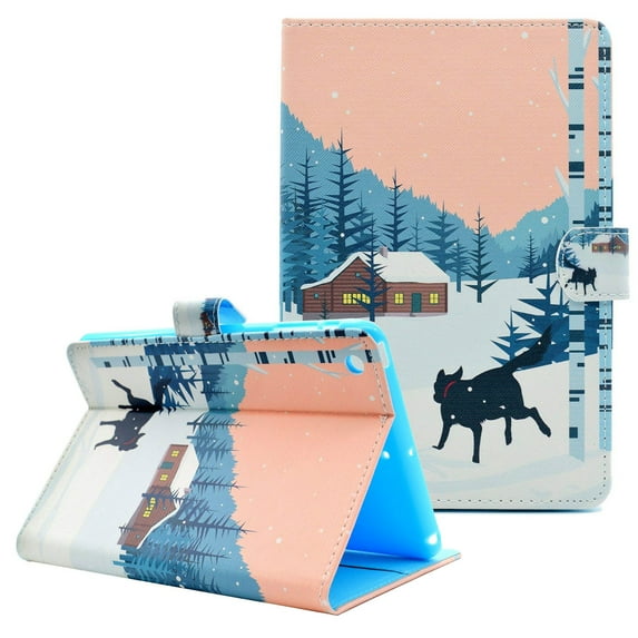 iPad Air Case 9.7 Inch 2013 Model, Allytech Slim Fit Lightweight Folio Adjustable Stand Auto Sleep Wake Shock Absorbtion Cards Holder Wallet Case Cover for Apple iPad Air, Wolf