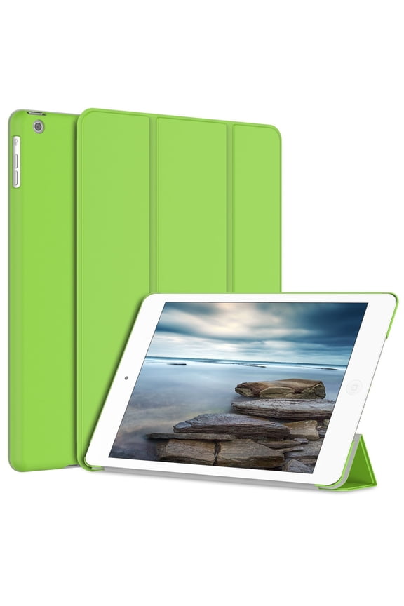 iPad Air Case, SuprJETech® Gold Serial iPad Air Slim-Fit Smart Case Cover for Apple ipad air 1 with Auto Sleep/Wake Feature (iPad Air, Green)