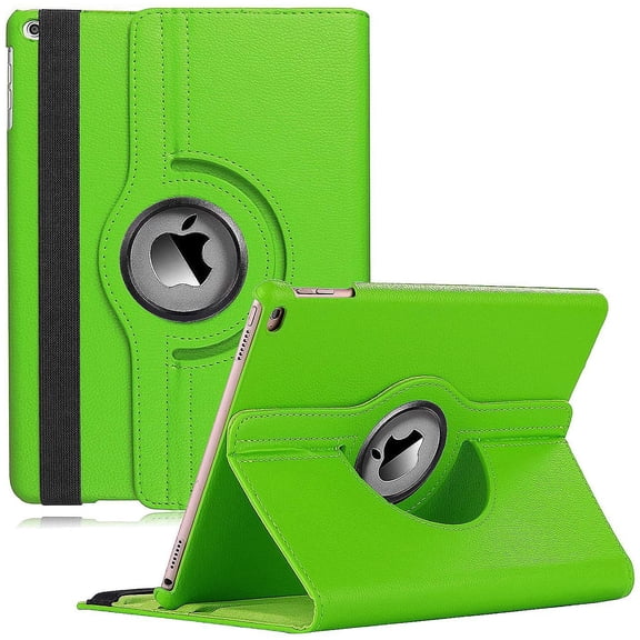 iPad Case Fit 2018/2017 iPad 9.7 6th/5th Generation - 360 Degree Rotating iPad Air Case Cover with Auto Wake/Sleep Compatible with Apple iPad 9.7 Inch 2018/2017 (Green)