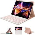 thumbnail image 1 of iPad Keyboard Case for 10.9" Air 5th Gen 2022/Air 4th Gen 2020,  Pro 11" 1st Gen 2018/2nd Gen 2020/3rd Gen 2021,Wireless BT Backlit Keyboard Auto Sleep-Wake Function,Built-in Pencil Holder (Rose Gold), 1 of 13