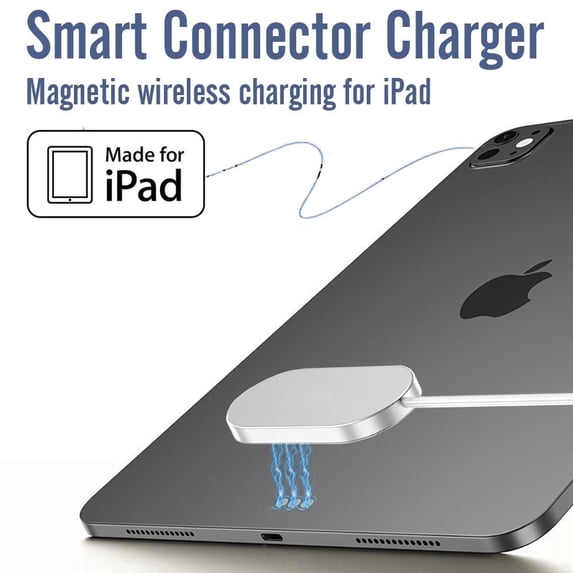 iPad Magnetic Wireless Charging Smart Connector Charger for iPad Pro 13-inch M4 (PD Fast Charing 35W Max)