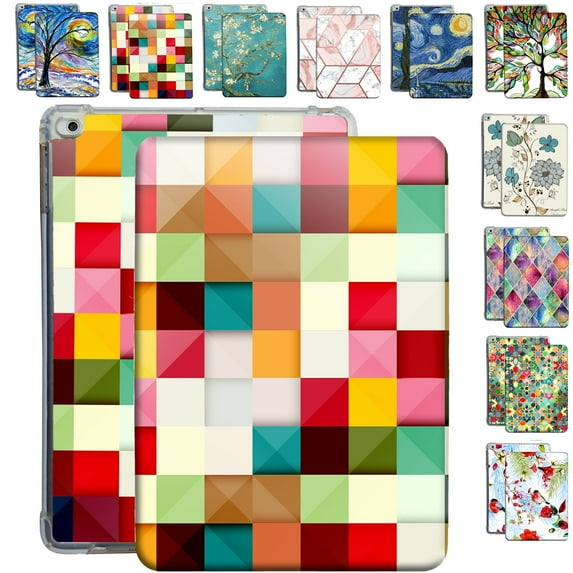iPad Mini 1st 2nd 3rd 4th 5th 7.9 inch Gen Printed Cover A2133 MUQY2LL/A MUQW2LL/A MUQX2LL/A A1538 MK6K2LL/A MK6J2LL/A MK6L2LL/A A1599 MGNV2LL/A MGYE2LL/A MGNR2LL/A A1489 ME276LL/A - Color Grid