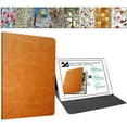thumbnail image 1 of iPad Mini 3 2 1 Gen 7.9 Inch [ Mini 3rd 2nd 1st ] A1599 A1600 A1489 A1490 A1491 A1432 A1454 A1455 Printed Folio Magnetic Smart Protective Sleek & Classic Design Cover - Brown Texture, 1 of 8