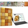 thumbnail image 1 of iPad Mini 3 2 1 Gen 7.9 Inch [ Mini 3rd 2nd 1st ] A1599 A1600 A1489 A1490 A1491 A1432 A1454 A1455 Printed Folio Magnetic Smart Protective Sleek & Classic Design Cover - Brown Patchwork, 1 of 7