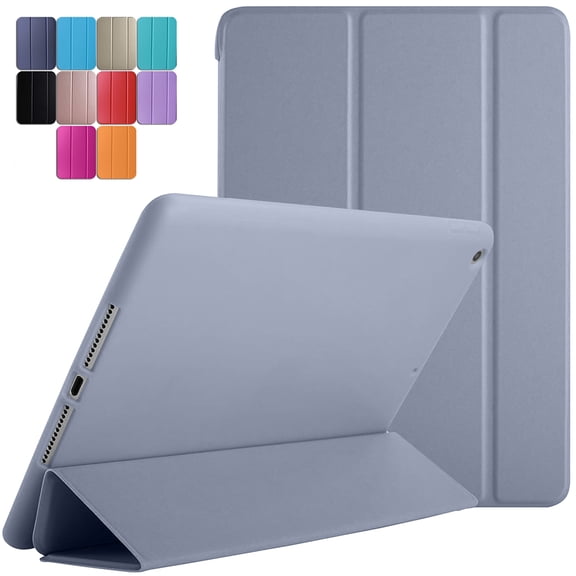 iPad Mini 3 2 1 Generation 7.9 Inch [ Mini 3rd Mini 2nd Mini 1st ] A1599 A1600 A1489 A1490 A1491 A1432 A1454 A1455 Smart Trifold Lightweight Soft Silicone TPU Back Case - Purple