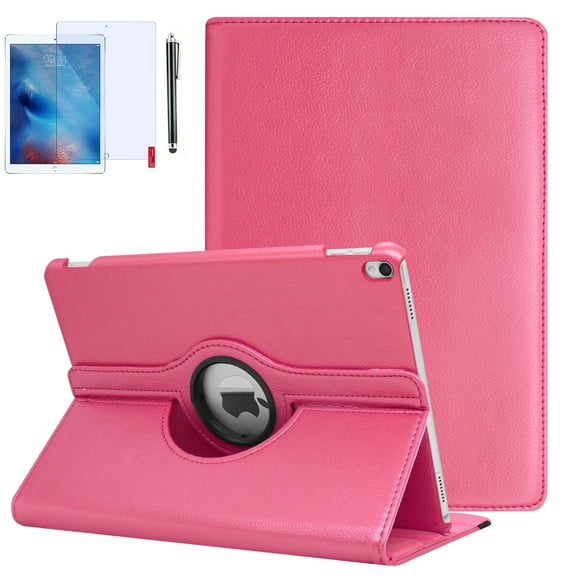 iPad Mini 3 Case, iPad Mini 2 Case, 7.9" with Screen Protector and Stylus, 360 Degree Rotating Stand Protective Hard-Cover Folding Case with Auto Wake/Sleep Feature