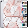 thumbnail image 1 of iPad Mini 3rd Mini 2nd Mini 1st 7.9 A1599 A1600 A1489 A1490 A1491 A1432 A1454 A1455 MGNV2LL/A MGNR2LL/A ME279LL/A MD528LL/A Printed Slim Hard Shell Protective Stand Cover - Marble Pink, 1 of 8