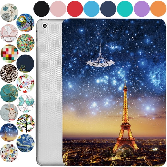 iPad Mini 3rd Mini 2nd Mini 1st 7.9 inch A1599 A1600 A1489 A1490 A1491 A1432 A1454 A1455 Printed Lightweight Shock Absorbant Flexible TPU Protective Clear Case - Paris Night