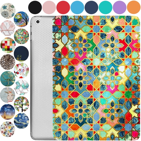 iPad Mini 3rd Mini 2nd Mini 1st 7.9 inch A1599 A1600 A1489 A1490 A1491 A1432 A1454 A1455 Printed Lightweight Shock Absorbant Flexible TPU Protective Clear Case - Damask