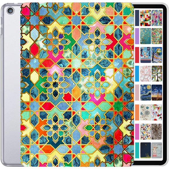 iPad Mini 3rd Mini 2nd Mini 1st 7.9 inch A1599 A1600 A1489 A1490 A1491 A1432 A1454 A1455 MGNV2LL/A MGNR2LL/A ME279LL/A MD528LL/A Printed Slim Hard Shell Protective Stand Cover - Damask
