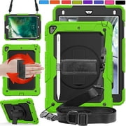 iPad Mini 4th 5th Gen 7.9 [ Mini 5 4 Gen ] A2133 A1538 MUXH2LL/A MUXF2LL/A MK882LL/A MK862LL/A Full-Body Protective Shock Proof Cover with Shoulder Strap - Green