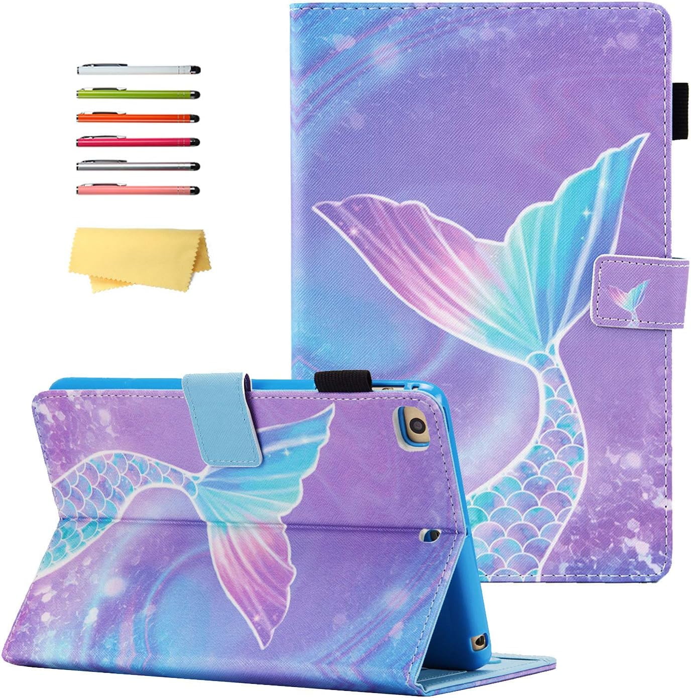 for iPad Mini 5/4/3/2/1 Case 7.9 inch with Stand Pencil Holder PU