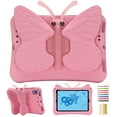 thumbnail image 1 of For iPad Mini 5/4/3/2/1 Cute Rotating Butterfly Stand Case,Rotatable and Folding Soft EVA Stand Lightweight Rugged Heavy Duty Shockproof Kids Friendly Case Cover,Pink, 1 of 7