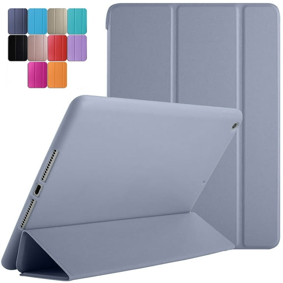 iPad Mini 5 7.9 Inch 2019 [ Mini 5th Gen ] A2133 A2124 A2126 A2125 MUQY2LL/A MUQW2LL/A MUQX2LL/A MUU62LL/A Smart Trifold Lightweight Soft Silicone TPU Back Case - Purple