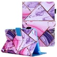 thumbnail image 1 of iPad Mini 5 Case, iPad Mini 4 Case, iPad Mini 1 2 3 Case, Allytech Slim Fit PU Leather Kicsktand Folio Pencil Hoder Shockproof Auto Sleep Wake Case Cover for Apple iPad mini 1 2 3 4 5,Purple Marble, 1 of 6