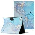 thumbnail image 1 of iPad Mini 5 Case, iPad Mini 4 Case, iPad Mini 1/2/3 Cover, Allytech Slim Stand PU Leather Case with Auto Sleep/Wake Folio Wallet Case for iPad Mini 7.9" 5th Gen 2019/ Mini 4 3 2 1, Blue Marble, 1 of 7