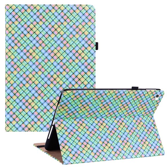 iPad Mini 5 Case, iPad Mini 4 3 2 1 Cover with Pencil Holder/Card Slots, Allytech [Auto Wake Sleep] [Multi-Angle Viewing Stand] [Elastic Band] Shockproof Case for iPad Mini 7.9" 5th Gen 2019, Rainbow