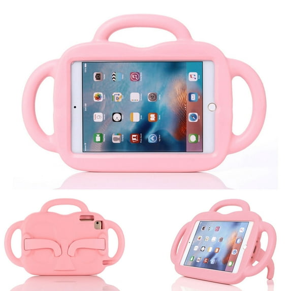 iPad Mini 5 Case, Kids Case for iPad Mini 4/3/2/1 7.9 inch, Dteck Light Weight Kids-Friendly EVA Shockproof Portable Handle Case with Kickstand, Pink