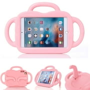 iPad Mini 5 Case for Kids, iPad Mini 1 2 3 4 Case, Allytech EVA Silicone Convert Stand Handle Full Body Protection Shockproof Children Toddler Proof Case Cover for Apple iPad Mini 5 4 3 2 1, Pink