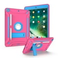 thumbnail image 1 of iPad Mini 5 Case, iPad Mini 4 Case, Dual Layer Shockproof Lightweight Hybrid Rugged Kickstand Protective Cover with Pencil Holder, Rose/Blue, 1 of 5