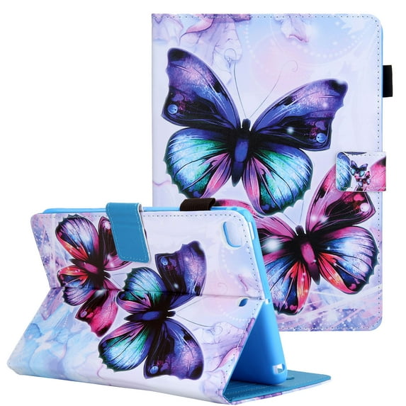 iPad Mini 5 Case, iPad Mini 4 Case, iPad Mini 1 2 3 Case, Allytech Slim Fit PU Leather Kicsktand Folio Pencil Hoder Shockproof Auto Sleep Wake Case Cover for Apple iPad mini 1 2 3 4 5,Butterfly