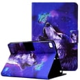 thumbnail image 1 of iPad Mini 5 Case for iPad Mini 4 Cover (7.9 inch), Allytech Smart Auto Wake Sleep Card Slots Holder Anti-Slip Stand PU Leather Drop Proof Case for iPad Mini 5th Gen 2019/Mini 4 2015, Butterfly & Wolf, 1 of 6
