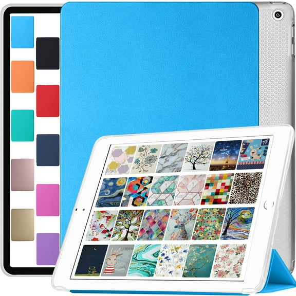 iPad Mini 5 Gen 2019 7.9 Inch [ Mini 5th Gen ] A2133 A2124 A2126 MUQY2LL/A MUQW2LL/A MUQX2LL/A MUU62LL/A MUU32LL/A MUU52LL/A Shockproof Cover with Clear Transparent Back Shell - Blue