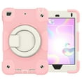 thumbnail image 1 of iPad Mini 5th/4th Generation Case, Protective Case with Pencil Holder, [Crossbody Strap], Full-Body Silicone+PC Rotatable Kickstand & Hand Strap for iPad Mini 5 / 4, Pink, 1 of 10