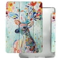 thumbnail image 1 of iPad Mini 5th Gen 2019 7.9 Inch [ Mini 5 ] A2133 A2124 A2126 MUXH2LL/A MUXF2LL/A MUXG2LL/A Shock Proof Magnetic Dual Angle Stand with Honeycomb Pattern Printed Cover - Deer Print, 1 of 6