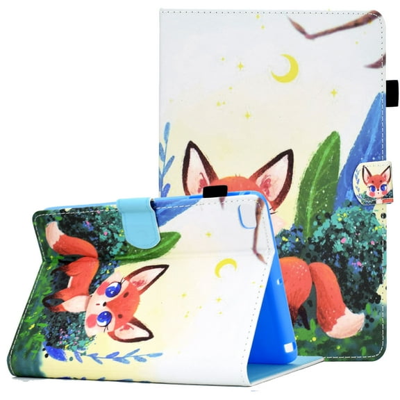 iPad Mini 5th Gen 2019 Case for iPad Mini 4/3/2/1(7.9"), Allytech Cute Wallet PU Leather Stand Smart Shell with Card Slots & Pen Holder Case for iPad Mini 5/Mini 4/Mini 3/Mini 2/Mini 1, Cute Fox
