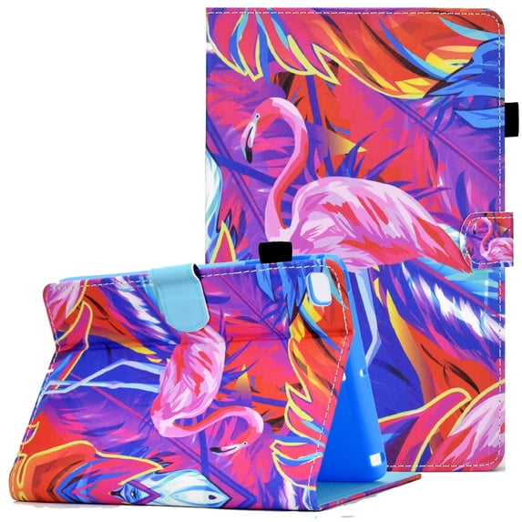 iPad Mini 5th Gen 2019 Case for iPad Mini 4/3/2/1(7.9"), Allytech Cute Wallet PU Leather Stand Smart Shell with Card Slots & Pen Holder Case for iPad Mini 5/Mini 4/Mini 3/Mini 2/Mini 1, Pink Flamingo