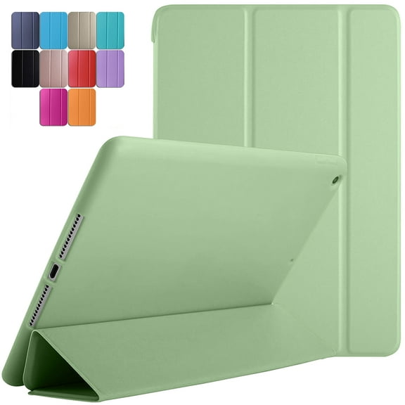 iPad Mini 6 8.3 Inch 2021 [ Mini 6th Gen ] A2567&nbsp;A2568 A2569 MK7M3LL/A MLWL3LL/A MK7R3LL/A MK7P3LL/A MK7T3LL/A Smart Trifold Lightweight Soft Silicone TPU Back Case - Tea Green