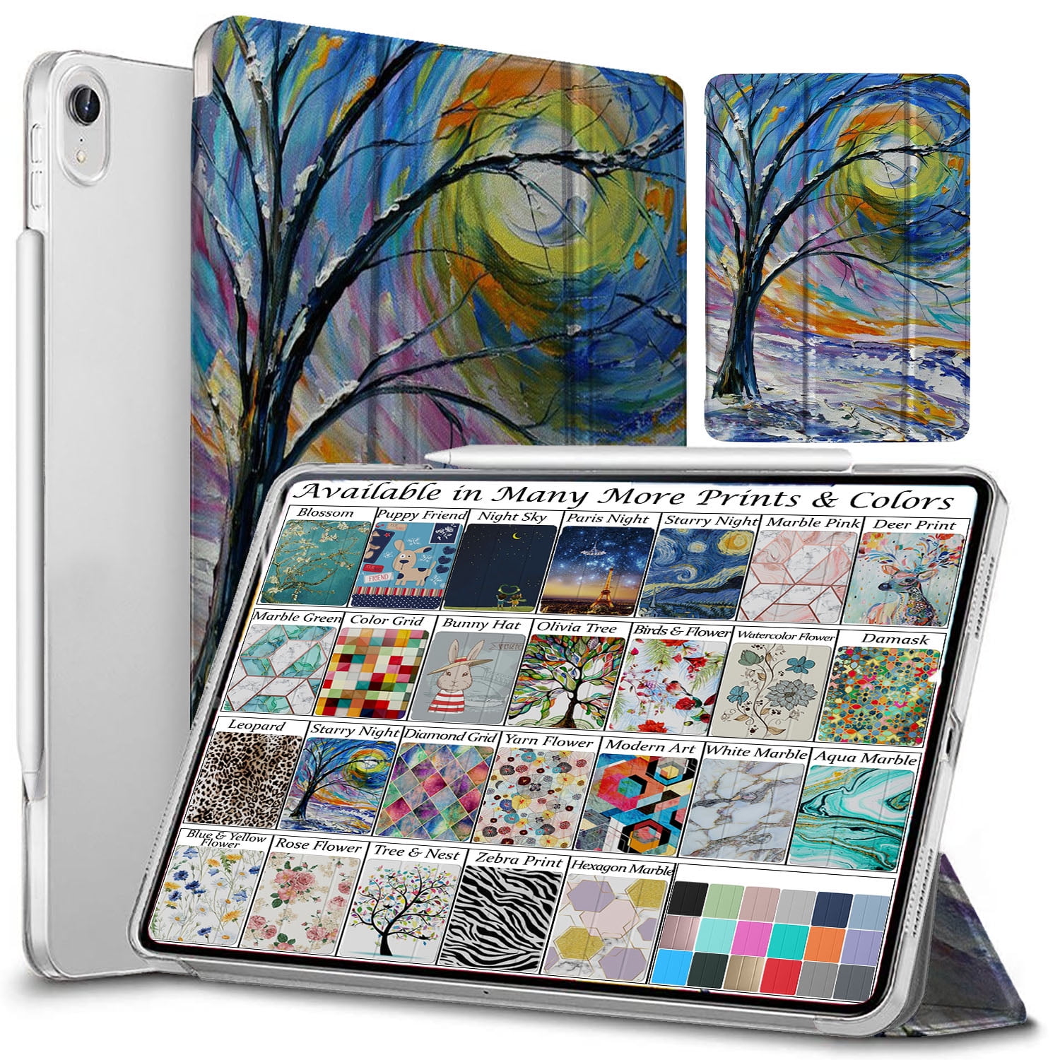 Fintie Hoes Compatibel met iPad Mini 6e Generatie 8.3 inch 2021 - [Hoekbeschermer] Multi-hoek Bekijken Folio Stand Beschermhoes met Documentsleuven Auto Sleep/Wakee, (Paars