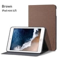 thumbnail image 1 of iPad Mini 6 Case (2021) 6th Generation iPad Mini 8.3 inch Case Vegan Leather Smart Cover with Auto Sleep/Wake Stand Function, Brown, 1 of 1