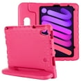 thumbnail image 1 of iPad Mini 6 Case 8.3", Kids Friendly Lightweight Durable EVA Shockproof Full Rugged Convertible Handle Foldable Stand Protective Cover, Rose, 1 of 6