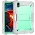 thumbnail image 1 of iPad Mini 6 Case, Solid Impact Protective Multiple Layers Styus Slot New (DFAP)for iPad Mini 6 Case Gray/Green, 1 of 6