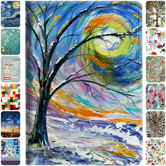 iPad Mini 6 Gen 2021 8.3 Inch [ Mini 6th ] A2567&nbsp;A2568 A2569 MK893LL/A MK8E3LL/A MK8C3LL/A Smart Auto Sleep Wake Slim Profile Adjustable Viewing Angle Stand Printed Flip Cover - Color Emblem