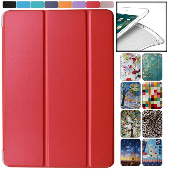 iPad Mini 7.9 Inch 3rd 2nd 1st Gen [ Mini 3 Mini 2 Mini 1 ] A1599 A1489 A1432 A1599 A1600 MGNR2LL/A ME276LL/A ME279LL/A Lightweight Smart Adjustable Stand Feature Sleek design Flip Case - Red