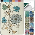 thumbnail image 1 of iPad Mini 7.9 Inch 3rd 2nd 1st Gen [ Mini 3 Mini 2 Mini 1 ] A1599 A1489 A1432 A1599 A1489 A1432 MGNR2LL/A ME276LL/A Smart Adjustable Stand Feature Printed Sleek design Flip Case -Watercolor Flowers, 1 of 8