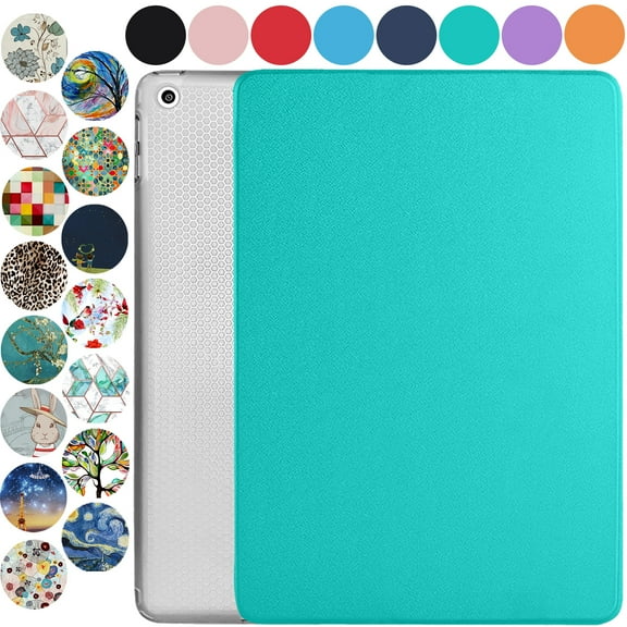 iPad Mini 7.9 Inch 5 Gen [ Mini 5th Generation 2019 ] A2133 A2124 A2126 MUXH2LL/A MUXF2LL/A MUXG2LL/A Trifold Slim Smart TPU Transparent Back Cover with Adjustable Stand Feature - Green